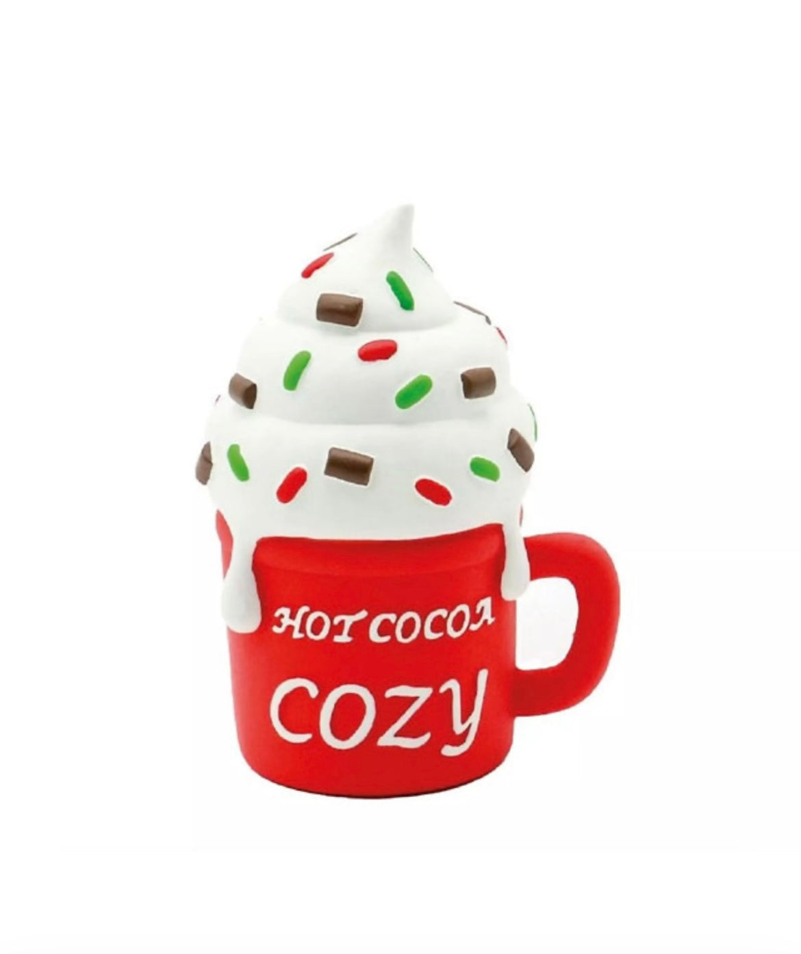 Jouet pour chien en latex – Tasse amusante lait ou chocolat chaud